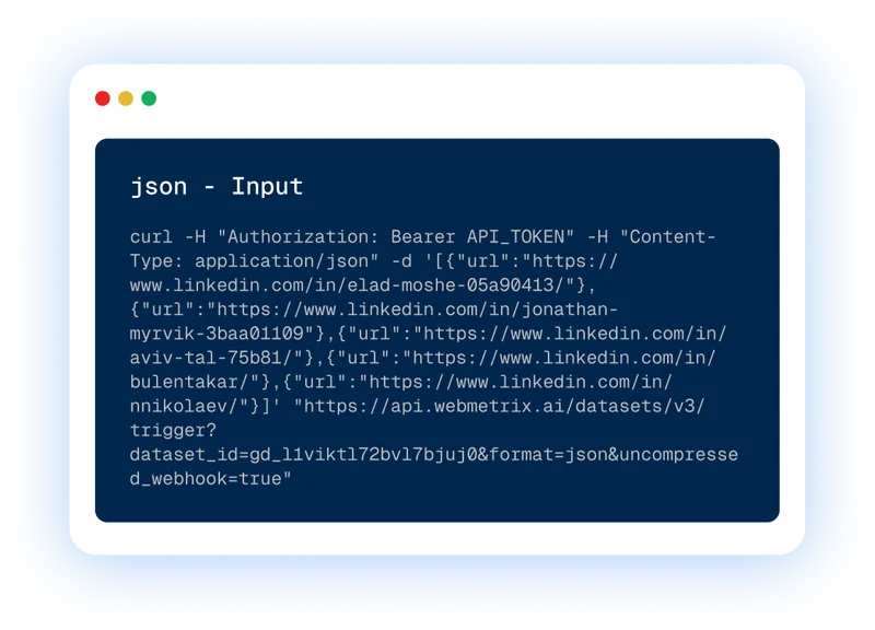 webmetrix scraper api visual